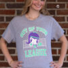Young adult wearing the Lolligag Out of Your League Tee