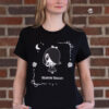 Millennial wearing the Lolligag Shadow Dancer tee