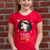 Girl wearing the Golden Lasso Energy Lolligag kids tee