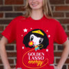 Millennial wearing the Lolligag Golden Lasso Energy Tee