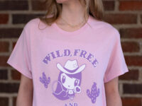 Teenager wearing the Wild, Free and Country Lolligag Tee