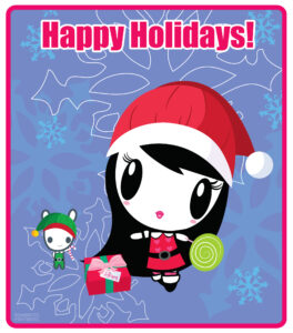 Lolligag and Moot holiday card
